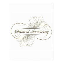 Diamond anniversary post card