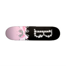 Diamond Delilah Initial:B Skateboard Deck