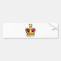 Diamond Jubilee Crown gorgeous drawing Bumper Sticker