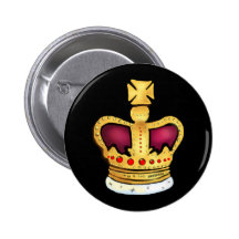 Diamond Jubilee Crown gorgeous drawing Button