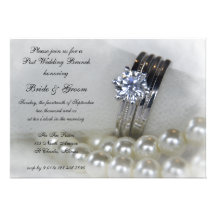 Diamonds and Pearls Post Wedding Brunch Invitation