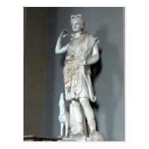 Diana (Artemis) Statue in the Vatican in Rome Post Card