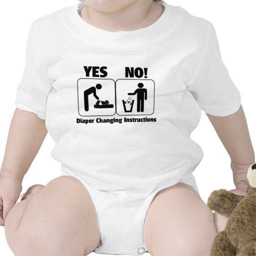 Diaper Changing Instructions T-shirt