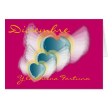 "Diciembre y la Buena Fortuna" - Customise Cards