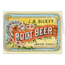 Dickey Root Beer-1899 - distressed Greeting Card