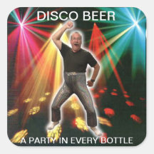 DICSO BOB BEER LABLES SQUARE STICKERS