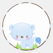 Diddles Lion Baby Shower Envelope Seals/Stickers/