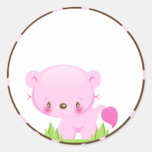 Diddles Lion Baby Shower Envelope Seals/Stickers/
