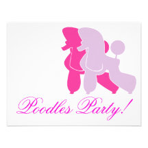 Die pinken Pudel Personalized Invite
