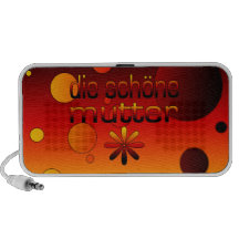 Die Schöne Mutter Germany Flag Colours Pop Art iPod Speakers
