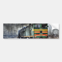 Diesel Locomotive Gifts for Train Lovers Bumper Sticker