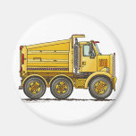Diesel Tandem Dump Truck Construction Magnets
