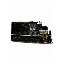 Diesel Train Post Card