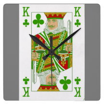 different playing card clocks