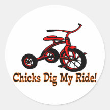 Dig My Ride Stickers