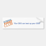 Digineer Fight Club "Our CEO" Bumpersticker Bumper Stickers