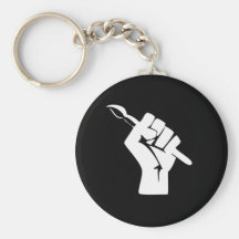 Digital Art Front Keychain