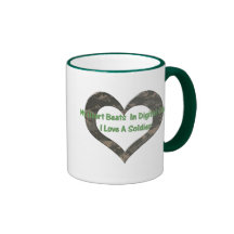 Digital Camo Heart Mug