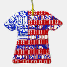 digital Flag (USA) & circuit board. Christmas Tree Ornaments