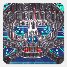 digital pirate square stickers