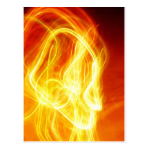 Digital Radial Colours Blur Glow Art Beautiful Des Postcards