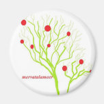 Digital tree fridge magnet