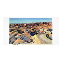 Dillon Pass, Badlands, South Dakota Personalized Photo Card