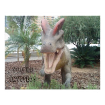 Dilophosaurus Dinosaur Invitation
