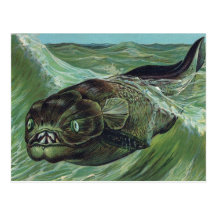 Dinicthys Prehistoric Animal Postcard