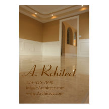 dining room in new construction home business card template