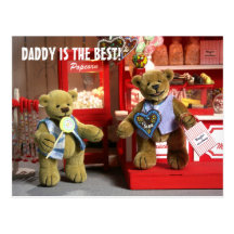 Dinky Bears: Daddy is the best! Postcards