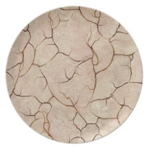 Dinner Plates with Crackle Patterns