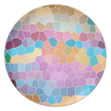 Dinner Plates with Crackle Patterns