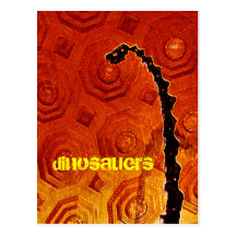 dinosauers postcard