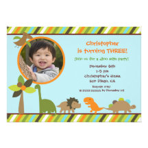 Dinosaur Birthday Party Invitation