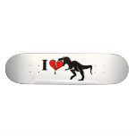 Dinosaur eat heart skate board