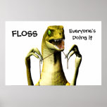 Dinosaur Flossing poster
