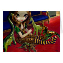 "Dinosaur Friends III" Greeting Card