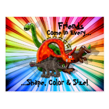 Dinosaur Friends Postcard