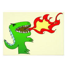 Dinosaur or Dragon by little t + Jessica Jimerson Announcements
