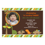 Dinosaur Photo Birthday Party Invitation