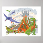 Dinosaur Print Poster