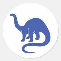 Dinosaur Sticker - Blue