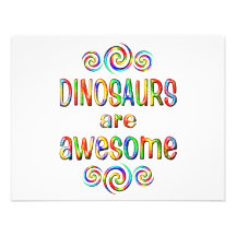 DINOSAURS ARE AWESOME PERSONALIZED INVITATION