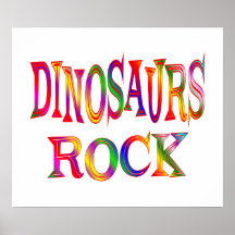 Dinosaurs Rock Print