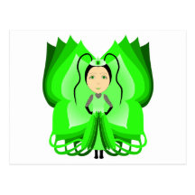 Diopside Butterfly Princess Postcards