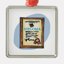 Diploma 4 christmas tree ornaments