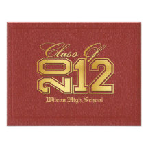 Diploma Themed Class of 2012 Graduation Invitation