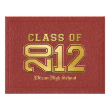 Diploma Themed Class of 2012 Graduation Invitation