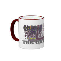 Dirty Border Ringer Mug